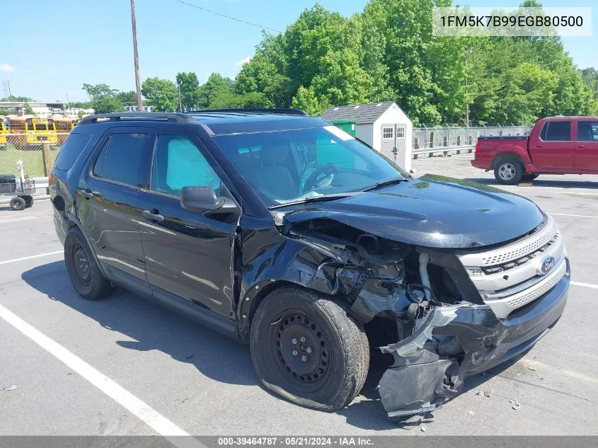 2014 Ford Explorer VIN: 1FM5K7B99EGB80500 Lot: 39464787