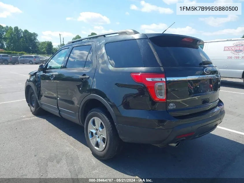 2014 Ford Explorer VIN: 1FM5K7B99EGB80500 Lot: 39464787