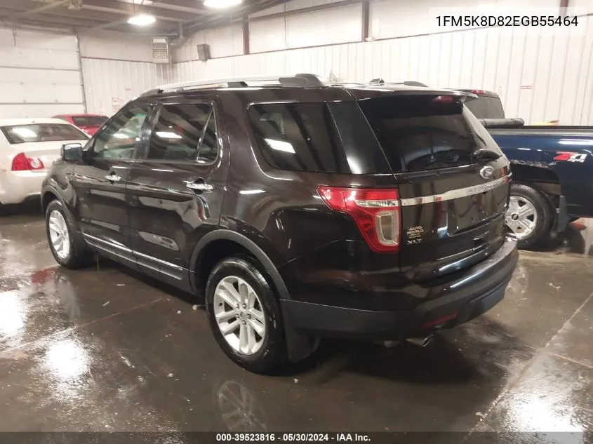 1FM5K8D82EGB55464 2014 Ford Explorer Xlt