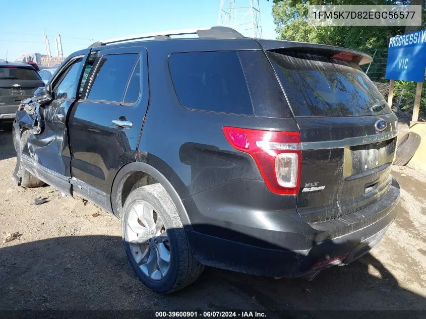 1FM5K7D82EGC56577 2014 Ford Explorer Xlt