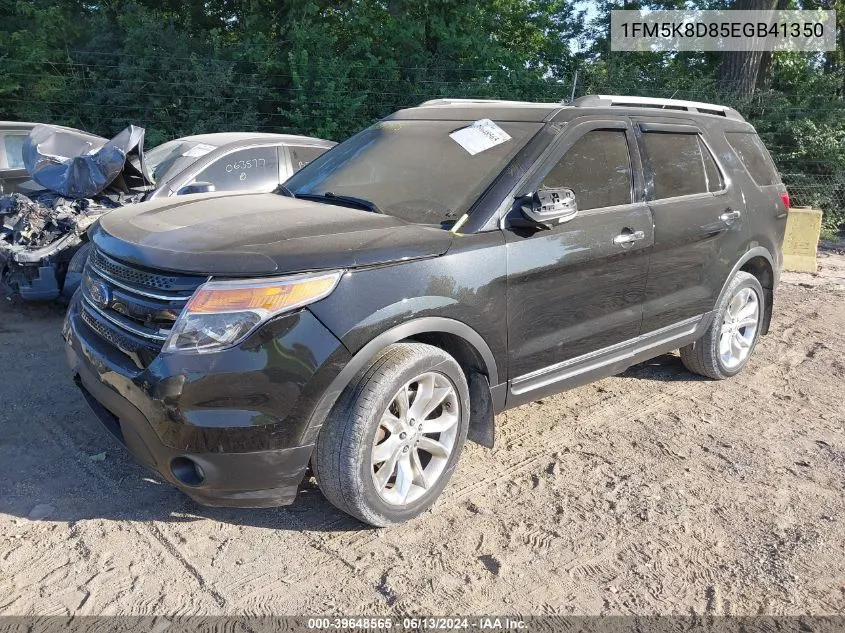 2014 Ford Explorer Xlt VIN: 1FM5K8D85EGB41350 Lot: 39648565