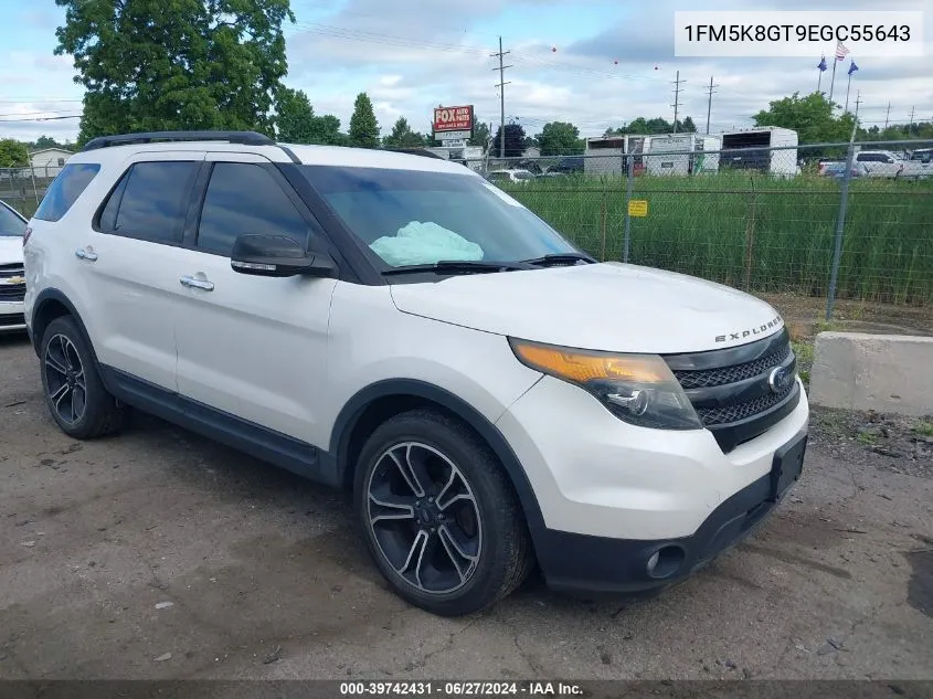 2014 Ford Explorer Sport VIN: 1FM5K8GT9EGC55643 Lot: 39742431