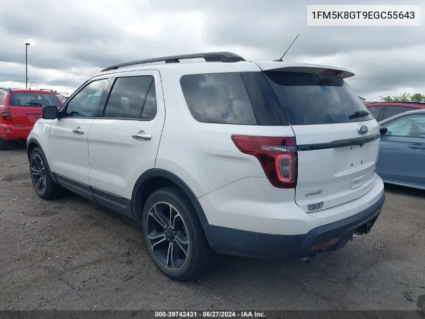 1FM5K8GT9EGC55643 2014 Ford Explorer Sport