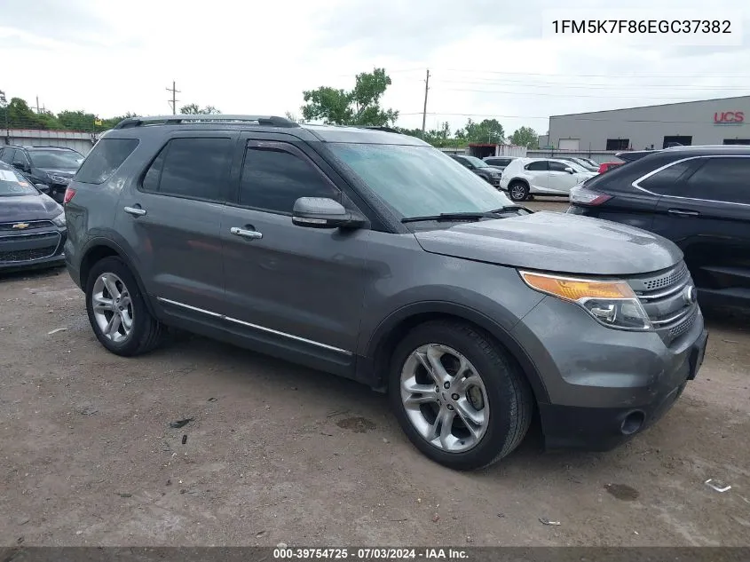 1FM5K7F86EGC37382 2014 Ford Explorer Limited