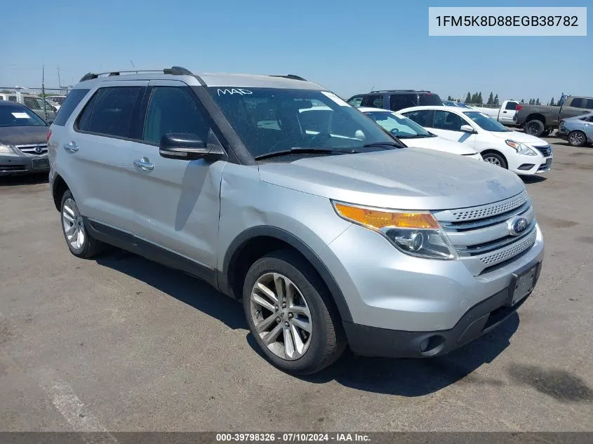 1FM5K8D88EGB38782 2014 Ford Explorer Xlt