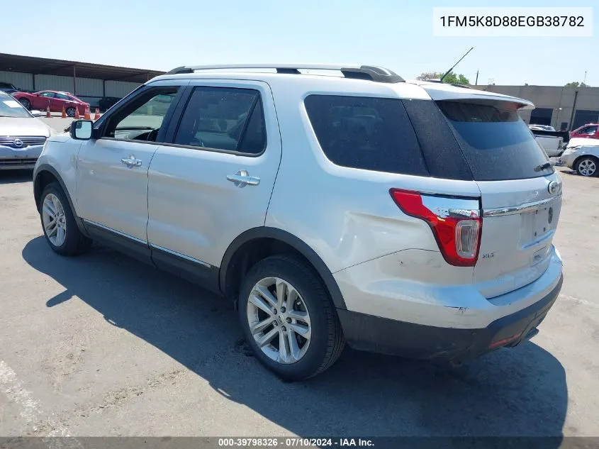 1FM5K8D88EGB38782 2014 Ford Explorer Xlt