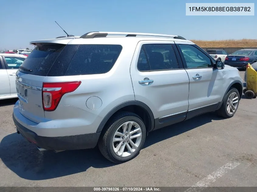 1FM5K8D88EGB38782 2014 Ford Explorer Xlt