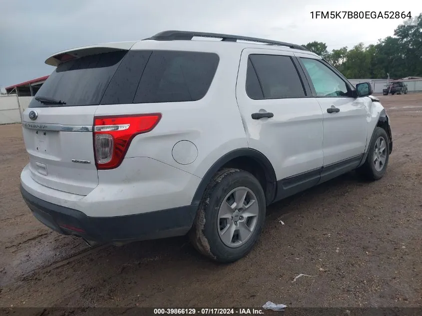 1FM5K7B80EGA52864 2014 Ford Explorer