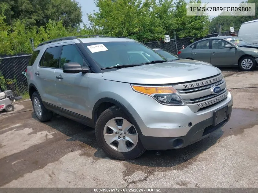 2014 Ford Explorer VIN: 1FM5K7B89EGB09806 Lot: 39876172