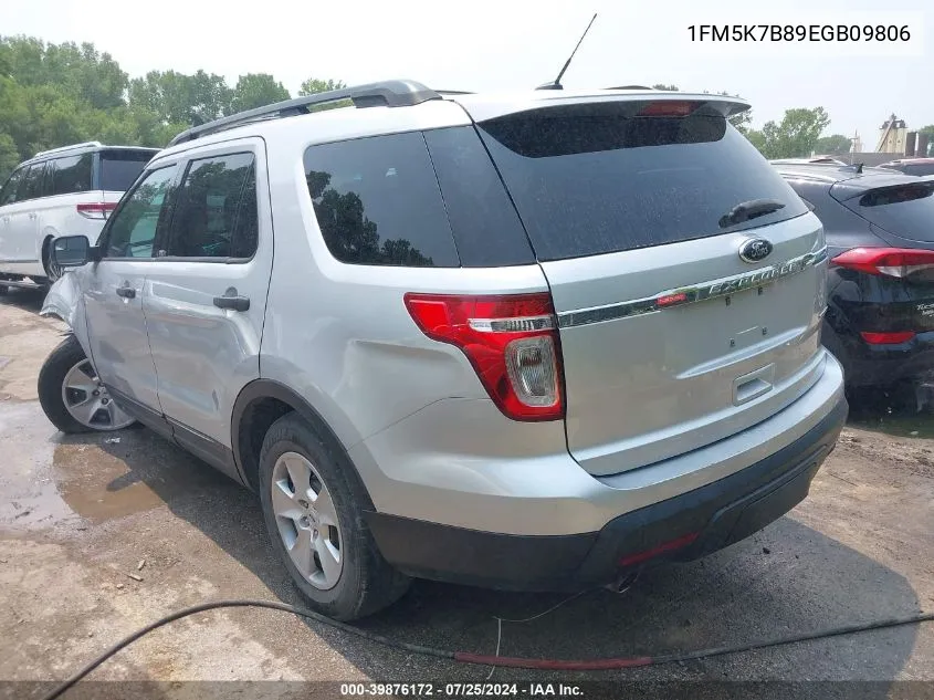 1FM5K7B89EGB09806 2014 Ford Explorer