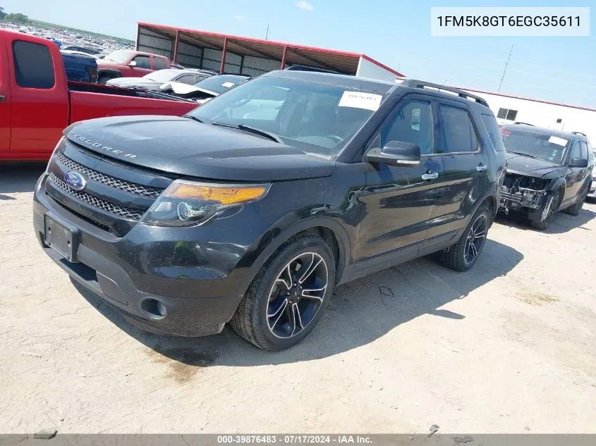 1FM5K8GT6EGC35611 2014 Ford Explorer Sport