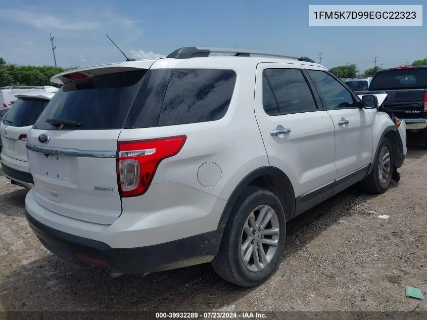 2014 Ford Explorer Xlt VIN: 1FM5K7D99EGC22323 Lot: 39932289