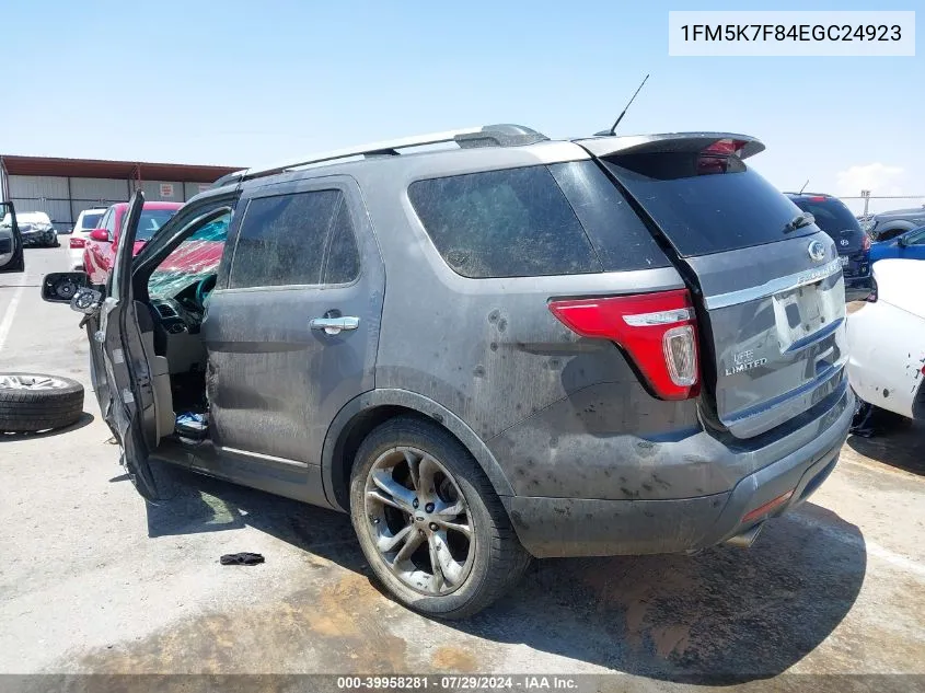 1FM5K7F84EGC24923 2014 Ford Explorer Limited