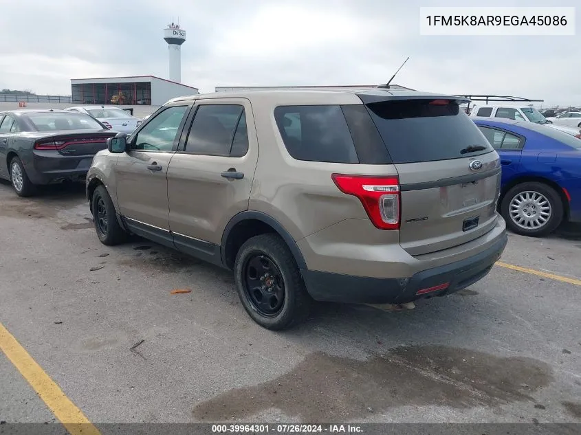 2014 Ford Utility Police Interceptor VIN: 1FM5K8AR9EGA45086 Lot: 39964301