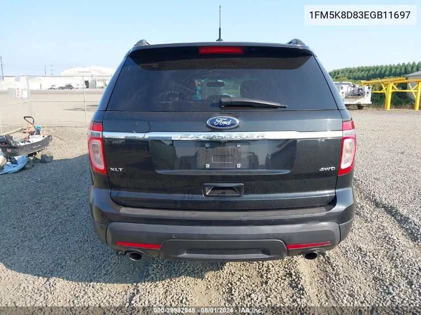 1FM5K8D83EGB11697 2014 Ford Explorer Xlt