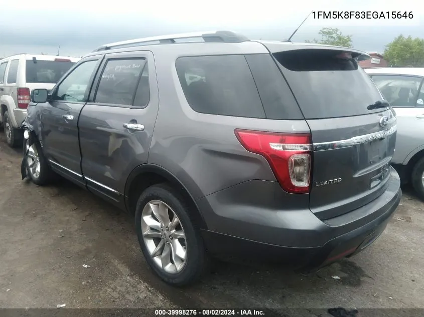 1FM5K8F83EGA15646 2014 Ford Explorer Limited