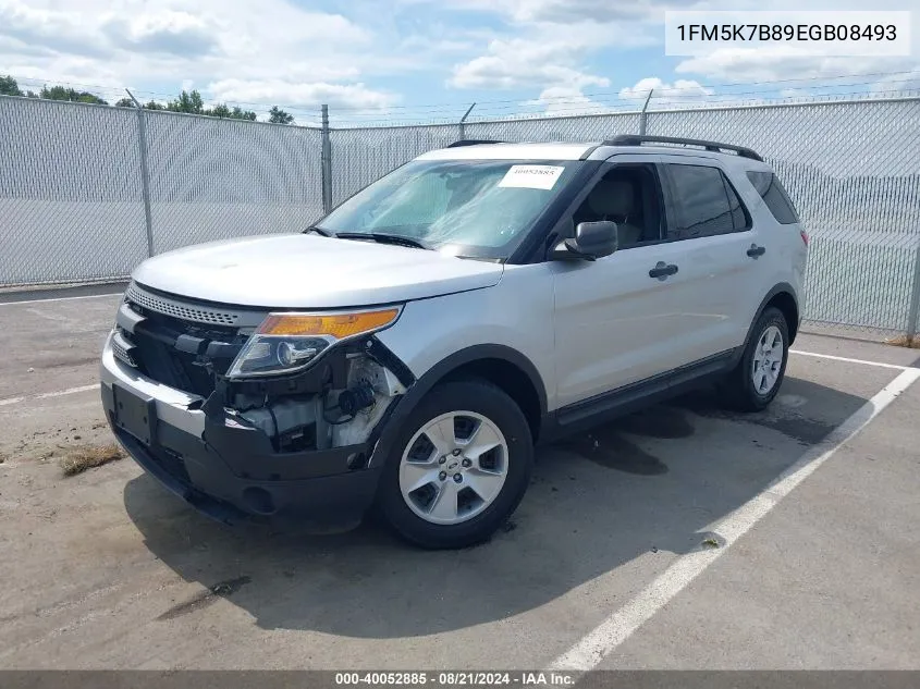 2014 Ford Explorer VIN: 1FM5K7B89EGB08493 Lot: 40052885