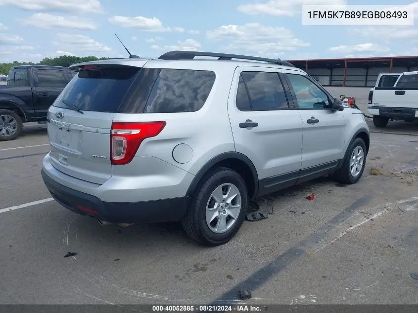 2014 Ford Explorer VIN: 1FM5K7B89EGB08493 Lot: 40052885