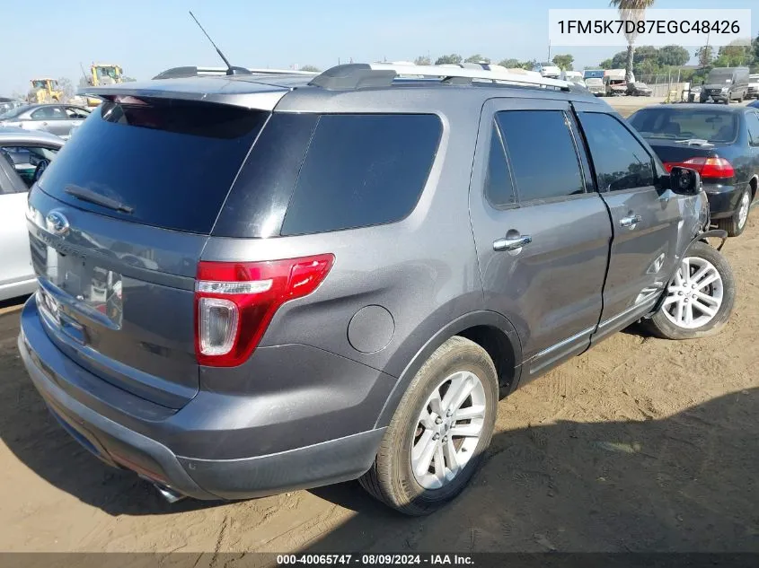 1FM5K7D87EGC48426 2014 Ford Explorer Xlt