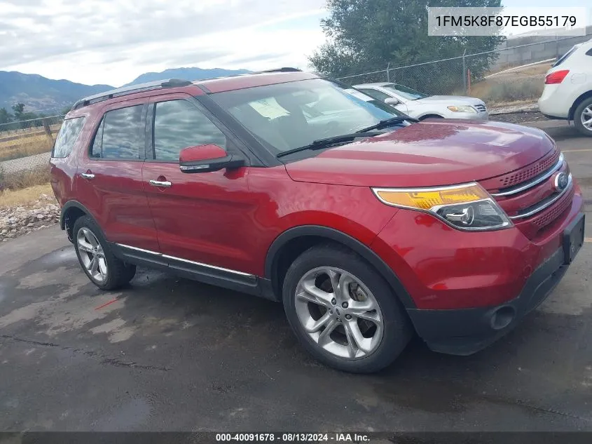 1FM5K8F87EGB55179 2014 Ford Explorer Limited