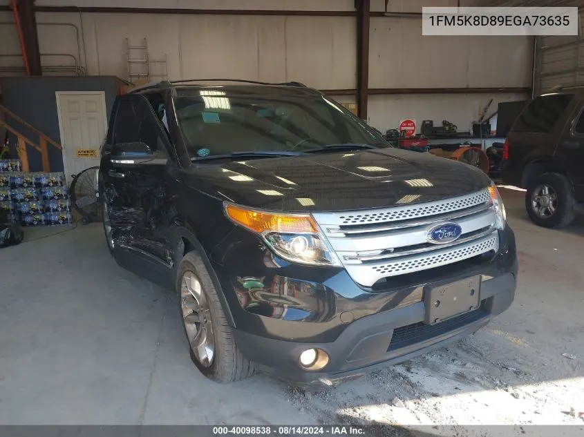 1FM5K8D89EGA73635 2014 Ford Explorer Xlt