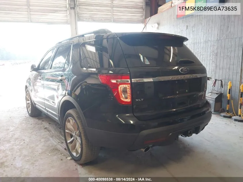 1FM5K8D89EGA73635 2014 Ford Explorer Xlt