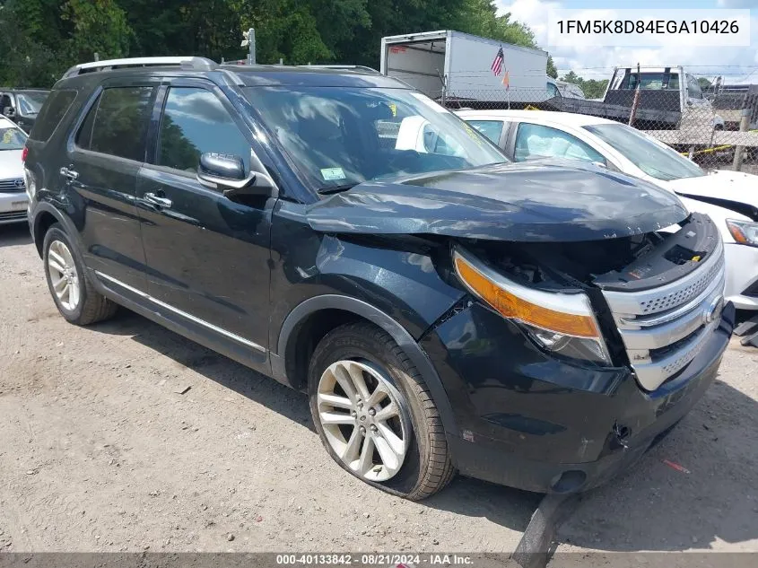 2014 Ford Explorer Xlt VIN: 1FM5K8D84EGA10426 Lot: 40133842