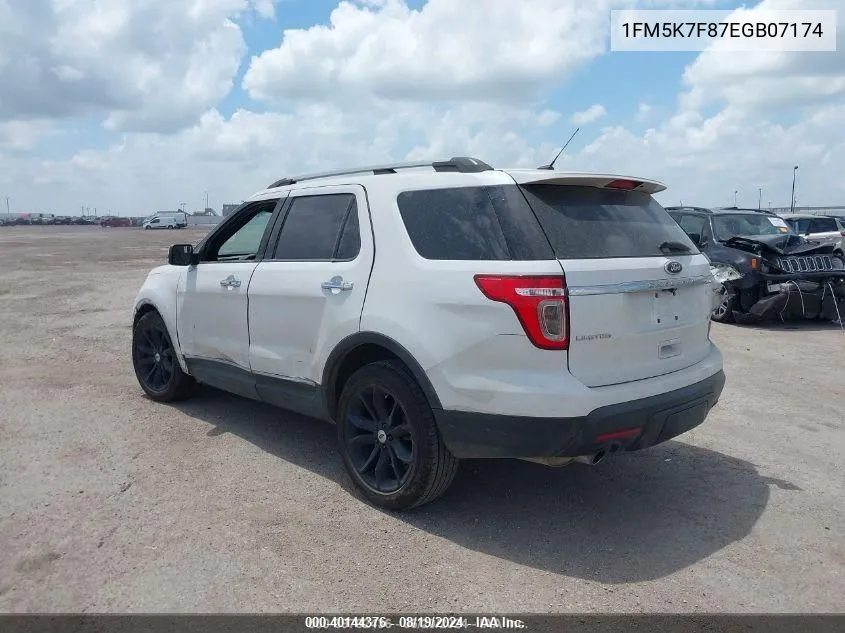 1FM5K7F87EGB07174 2014 Ford Explorer Limited