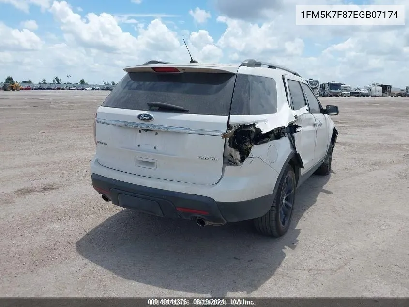 1FM5K7F87EGB07174 2014 Ford Explorer Limited