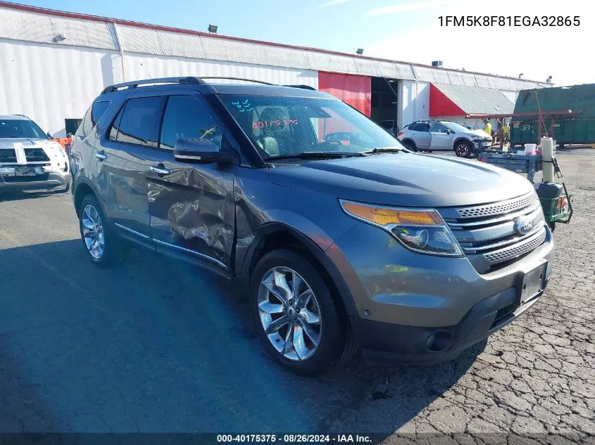 2014 Ford Explorer Limited VIN: 1FM5K8F81EGA32865 Lot: 40175375