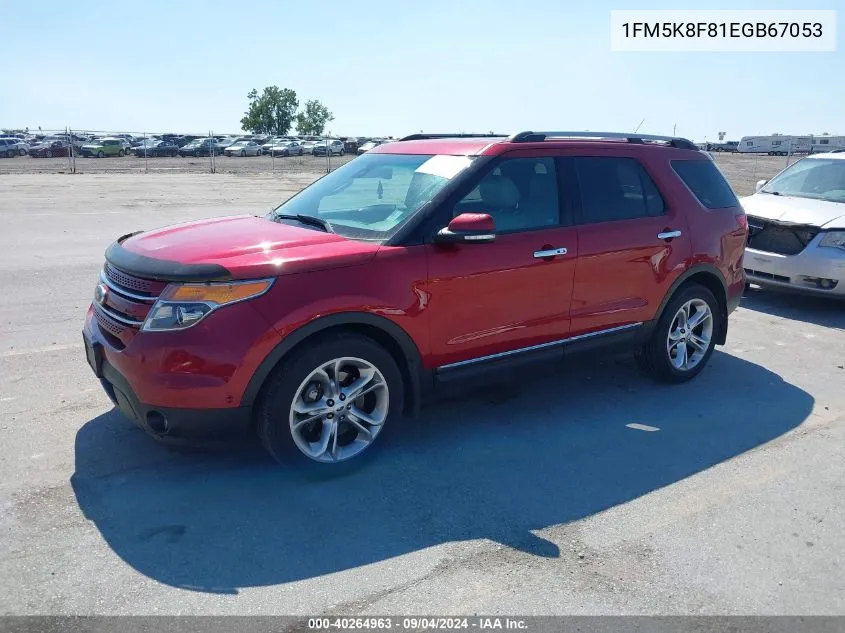 1FM5K8F81EGB67053 2014 Ford Explorer Limited