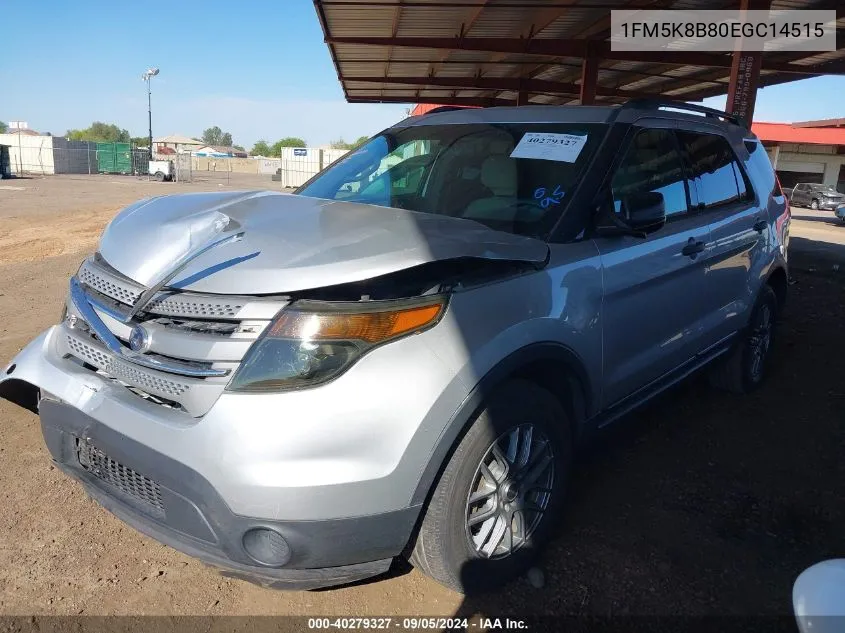 2014 Ford Explorer VIN: 1FM5K8B80EGC14515 Lot: 40279327