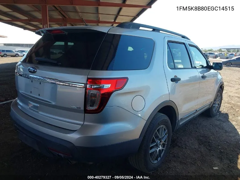 1FM5K8B80EGC14515 2014 Ford Explorer