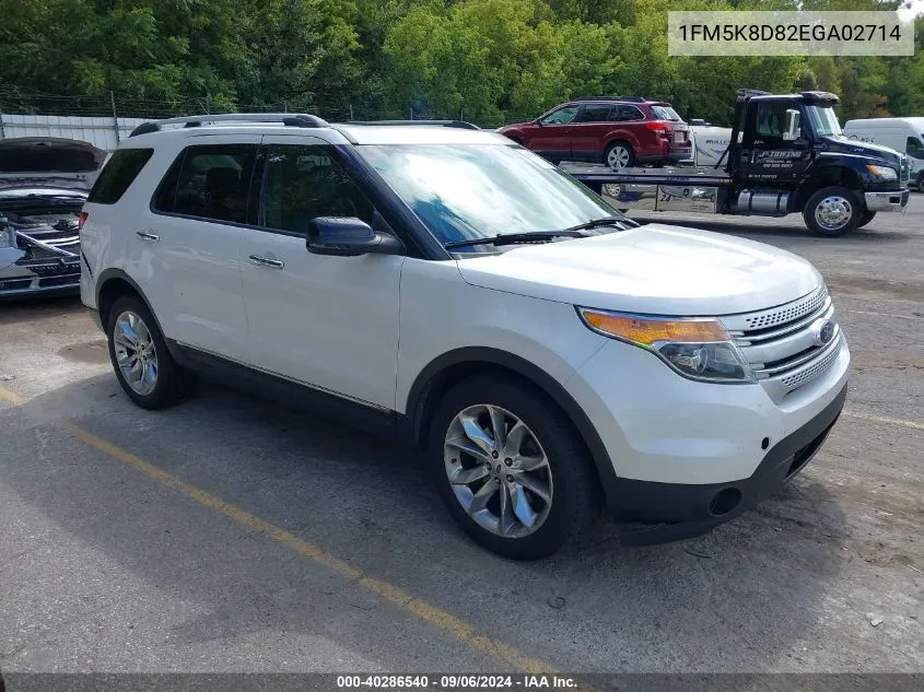 2014 Ford Explorer Xlt VIN: 1FM5K8D82EGA02714 Lot: 40286540