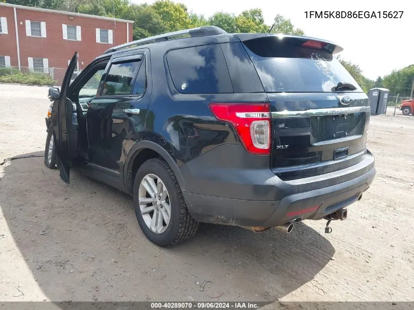 1FM5K8D86EGA15627 2014 Ford Explorer Xlt