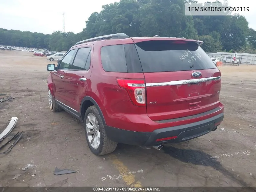 1FM5K8D85EGC62119 2014 Ford Explorer Xlt