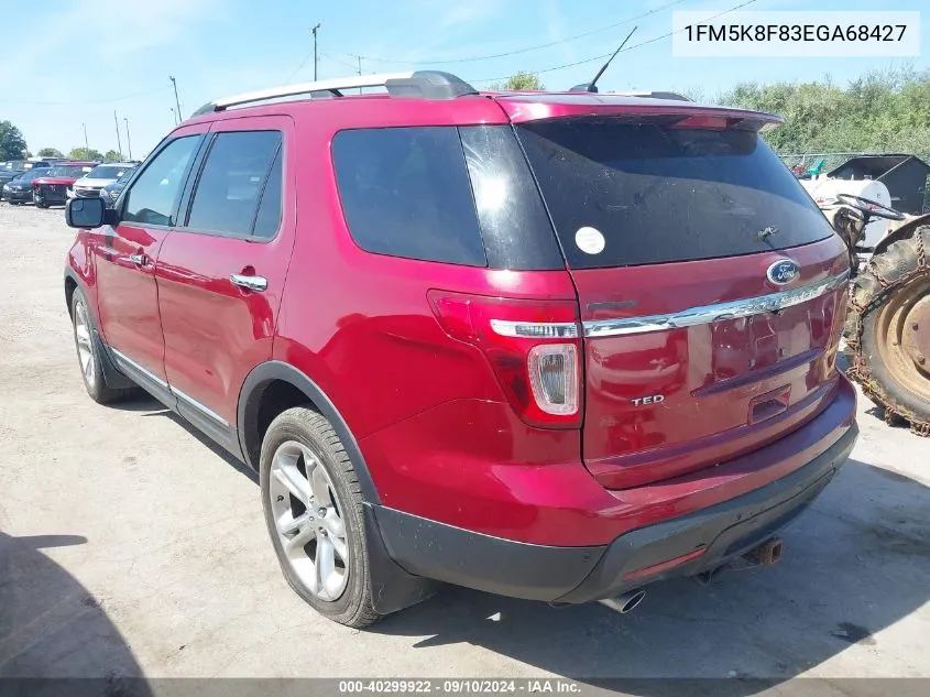 2014 Ford Explorer Limited VIN: 1FM5K8F83EGA68427 Lot: 40299922