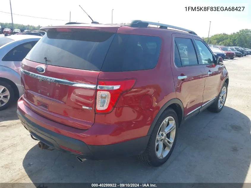 1FM5K8F83EGA68427 2014 Ford Explorer Limited