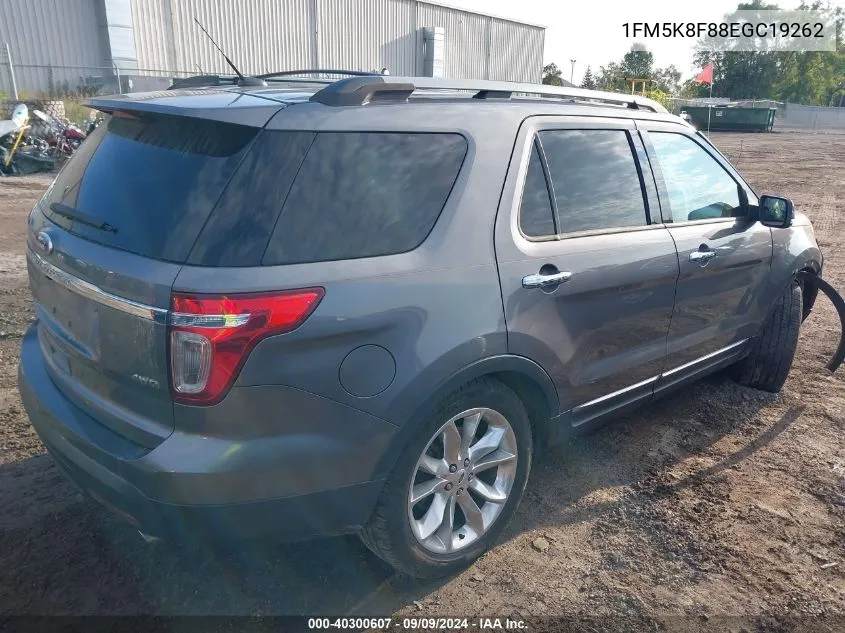 1FM5K8F88EGC19262 2014 Ford Explorer Limited