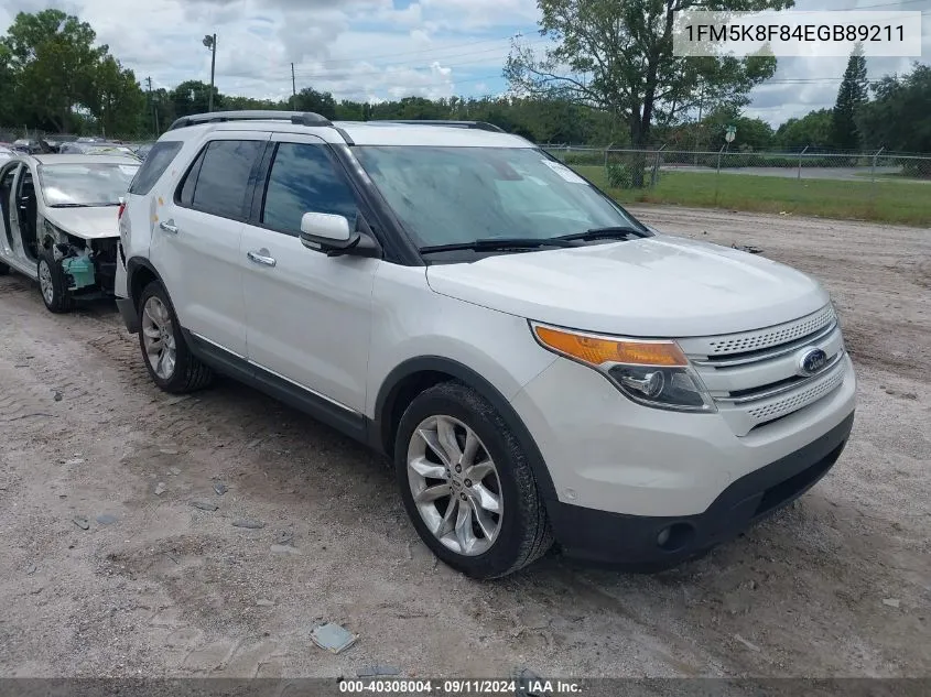 2014 Ford Explorer Limited VIN: 1FM5K8F84EGB89211 Lot: 40308004