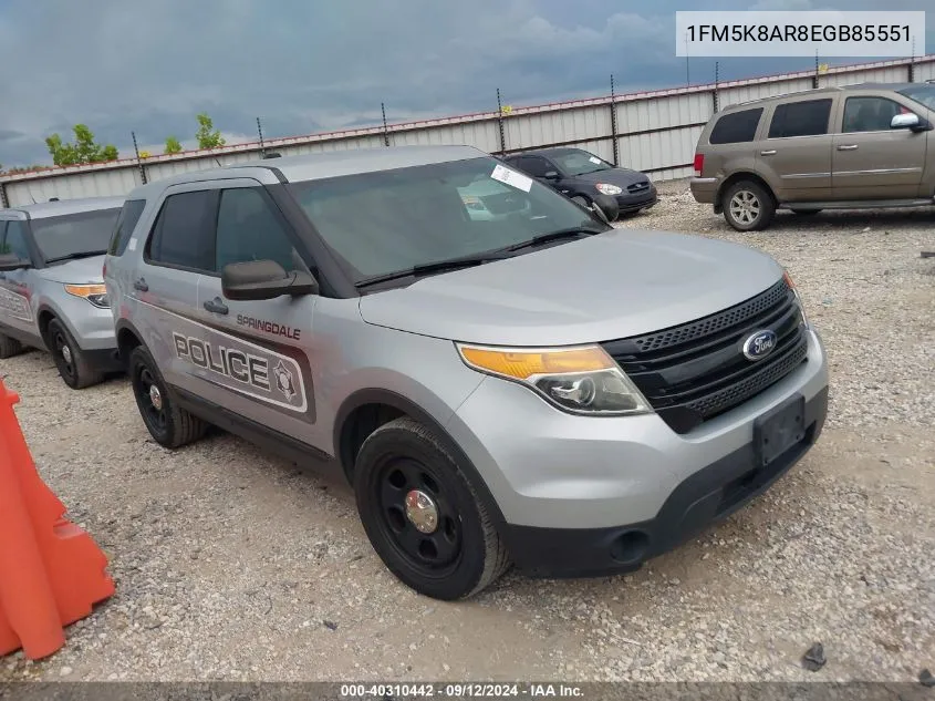 2014 Ford Explorer Police Interceptor VIN: 1FM5K8AR8EGB85551 Lot: 40310442