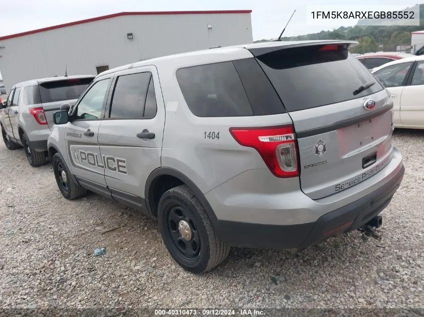 2014 Ford Explorer Police Interceptor VIN: 1FM5K8ARXEGB85552 Lot: 40310473