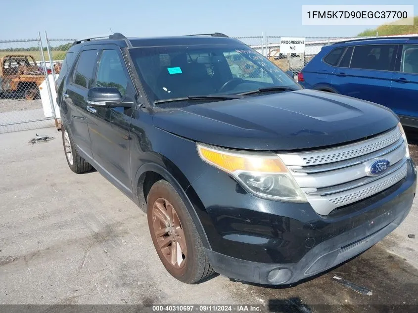 2014 Ford Explorer Xlt VIN: 1FM5K7D90EGC37700 Lot: 40310697