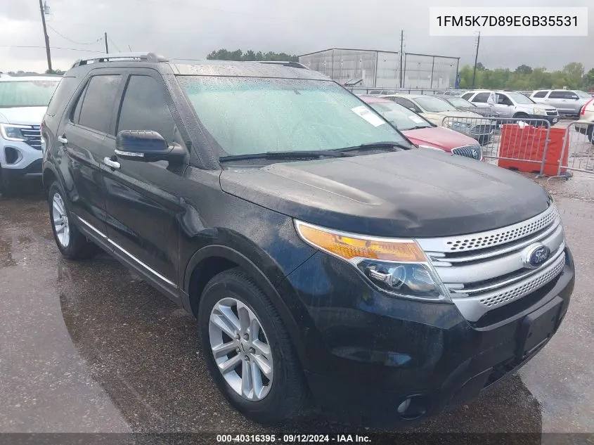 1FM5K7D89EGB35531 2014 Ford Explorer Xlt