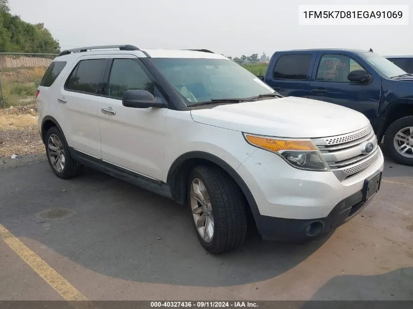 2014 Ford Explorer Xlt VIN: 1FM5K7D81EGA91069 Lot: 40327436