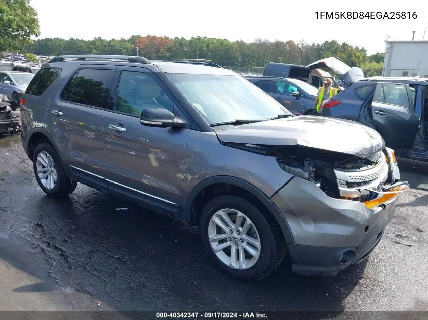 1FM5K8D84EGA25816 2014 Ford Explorer Xlt