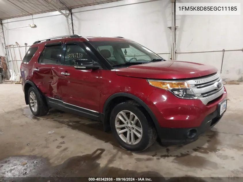 2014 Ford Explorer Xlt VIN: 1FM5K8D85EGC11185 Lot: 40342938