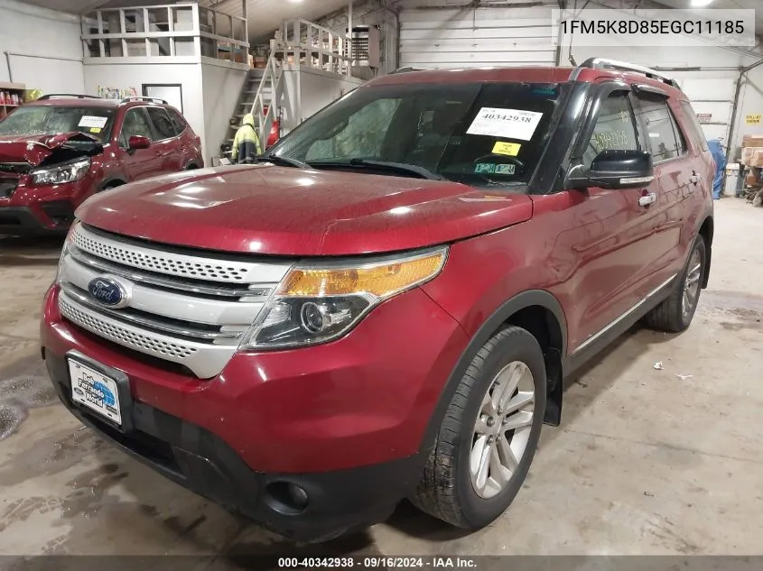 1FM5K8D85EGC11185 2014 Ford Explorer Xlt