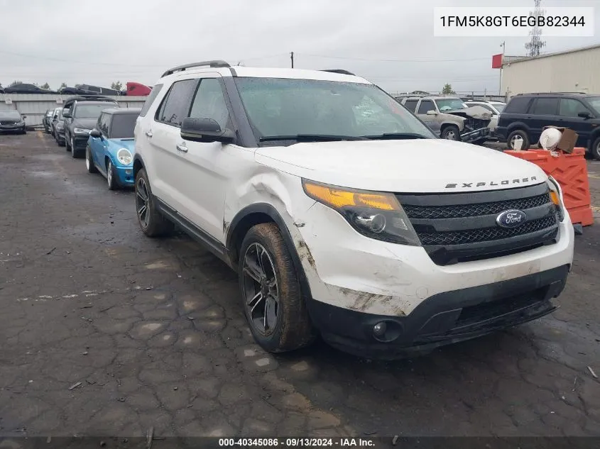 2014 Ford Explorer Sport VIN: 1FM5K8GT6EGB82344 Lot: 40345086