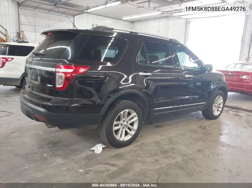 2014 Ford Explorer Xlt VIN: 1FM5K8D88EGA49276 Lot: 40350965